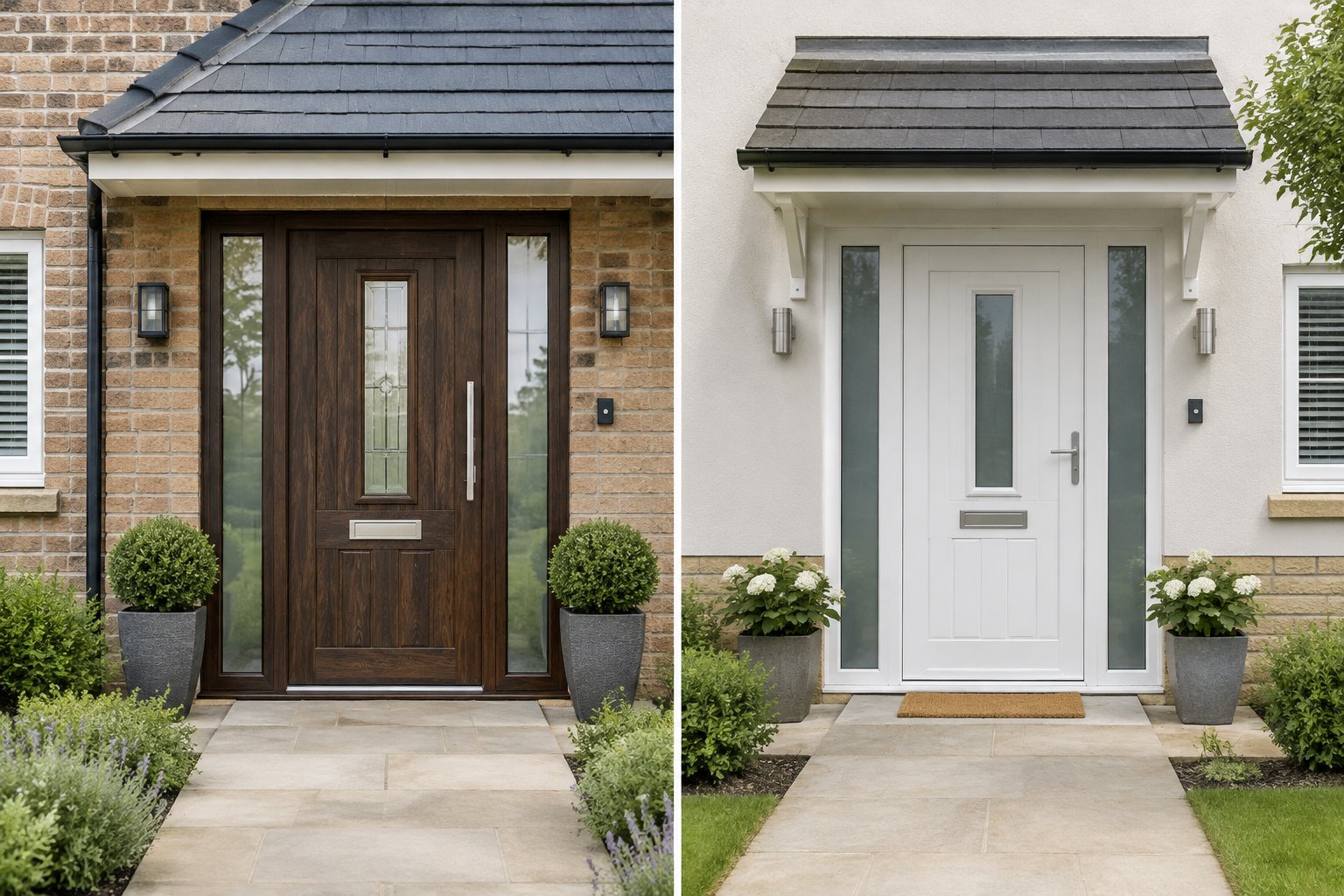 Composite and uPVC front doors